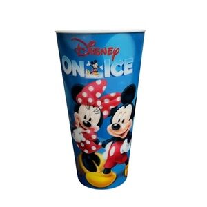 DISNEY ON ICE PLASTIC DRINKING CUP || MICKEY & MINNEY MOUSE HOLOGRAPHIC CUP